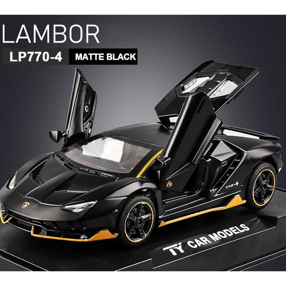 Diecast Supercar Model, 1:32 Scale Alloy Sports Car with Light & Sound, for Collectors