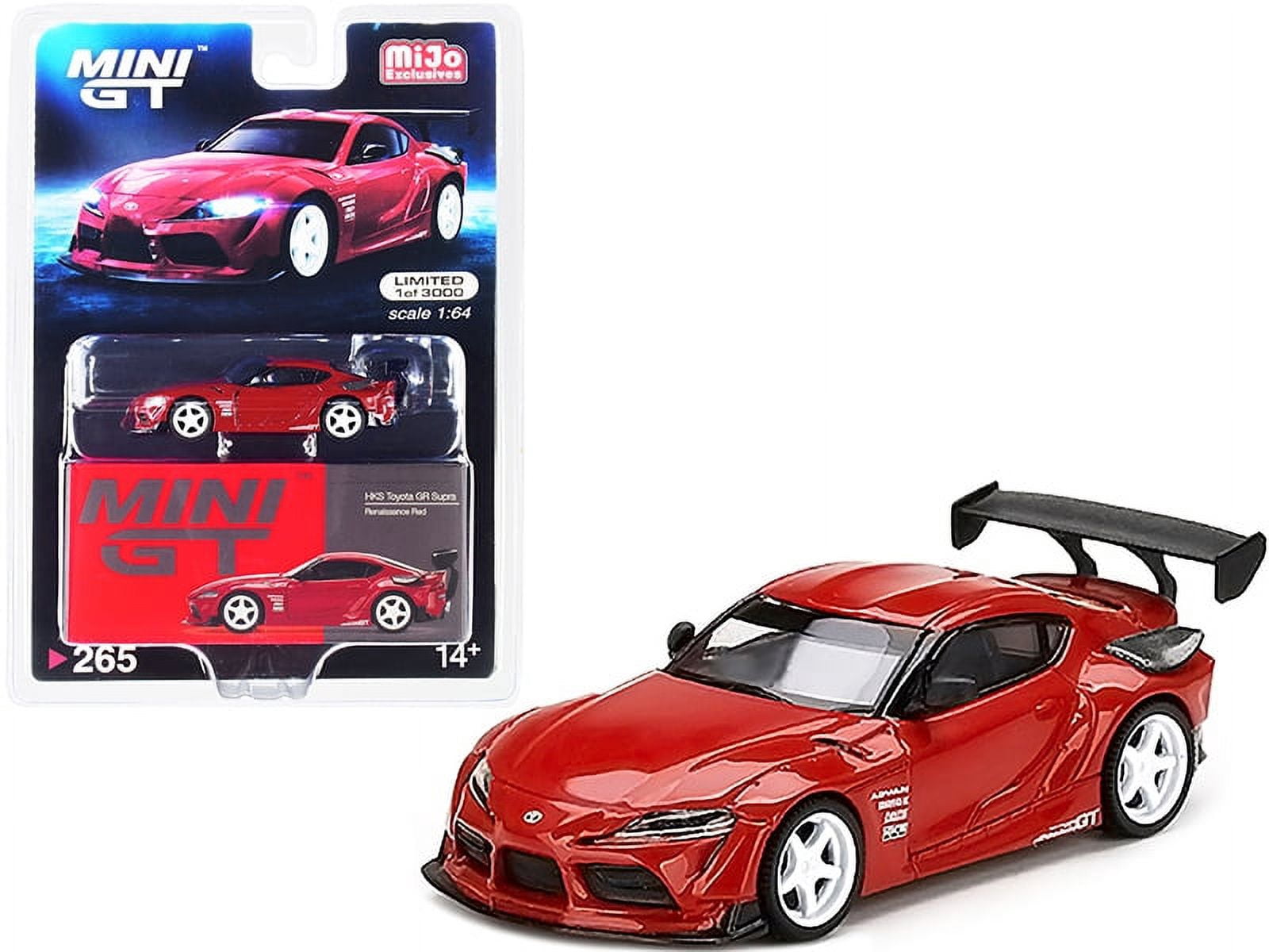 Diecast Toyota GR Supra "HKS" Renaissance Red with Carbon Accents and ...