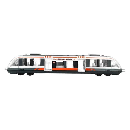 Diecast Train Toy Set High Speed Train Express Pullback Model Gift for Kids Children