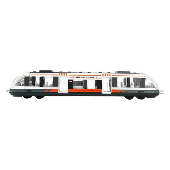 Diecast Train Toy Set High Speed Train Express Pullback Model Gift for Kids Children