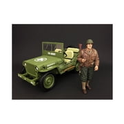 Diecast US Army WWII Figure I For 118 Scale Models by American Diorama