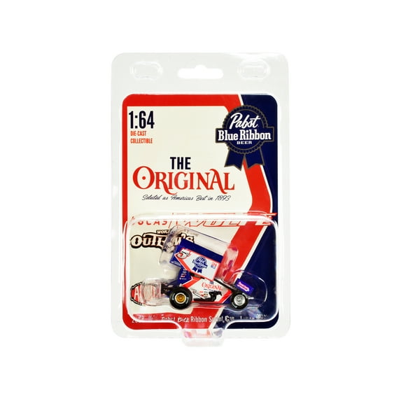 ACME A6422006 Blue Ribbon Lucas Wolfe Racing World of Outlaws 2022 1 by 64 Scale Diecast Model Car for Winged Sprint Car No.5W Lucas Wolfe Pabst