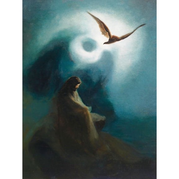 Diefenbach Martyr Crucified Son Helios Painting Extra Large XL Wall Art Poster Print