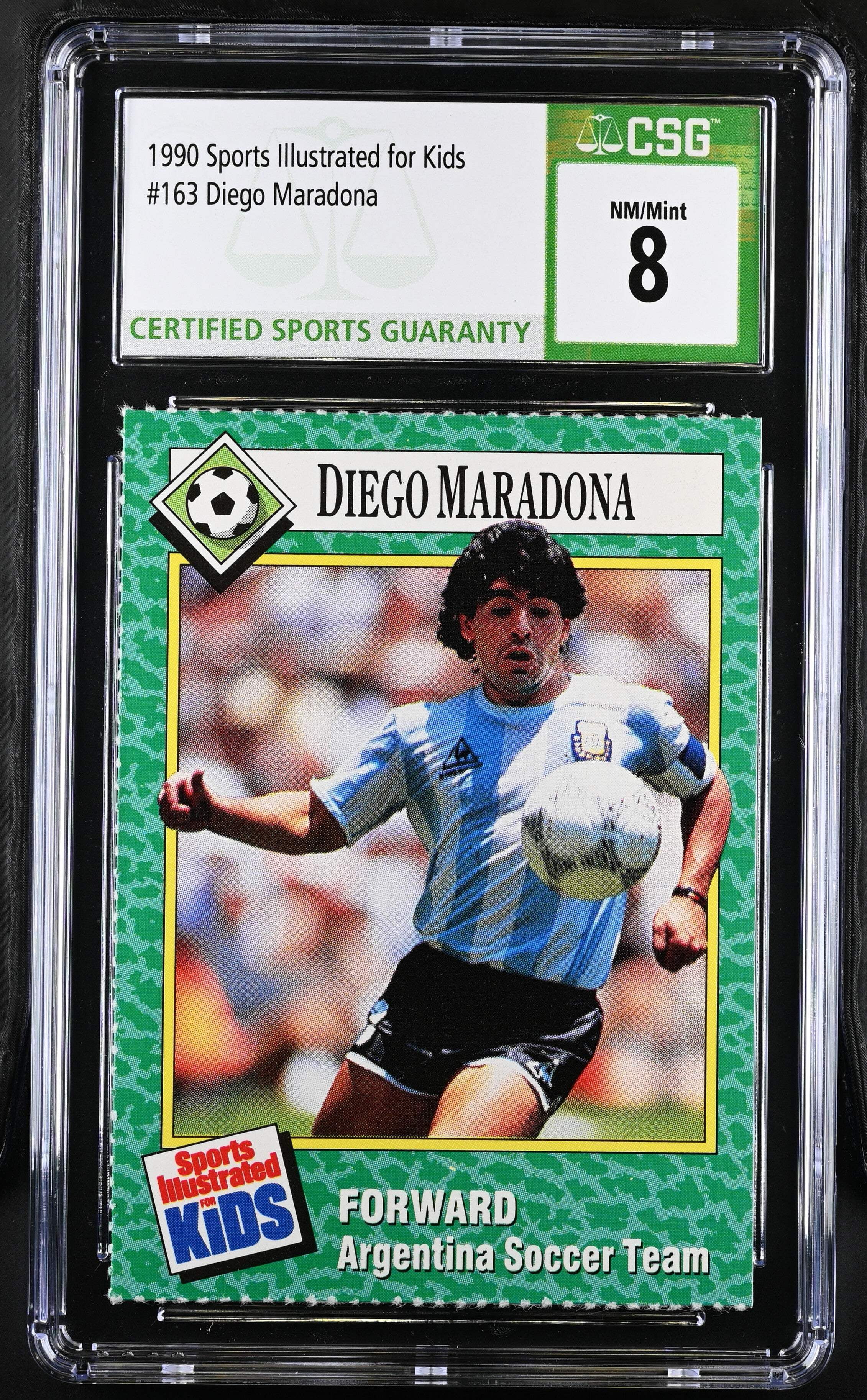 Carte Diego Maradona Rookie 1990 - Sports Illustrated For Kids - Argentine - #163