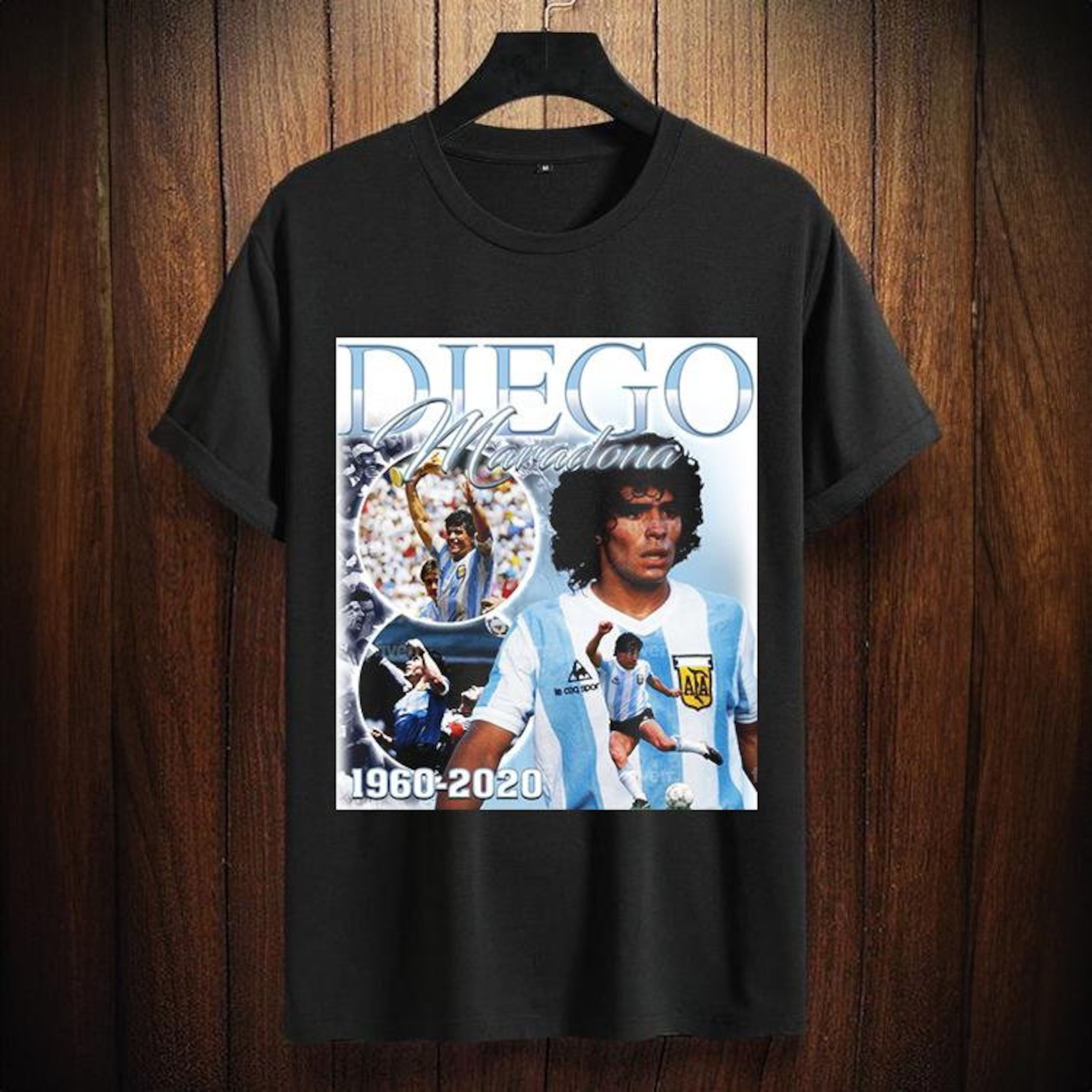 Diego Maradona Signed Shirt, Maradona Tshirt, Diego Armando Maradona