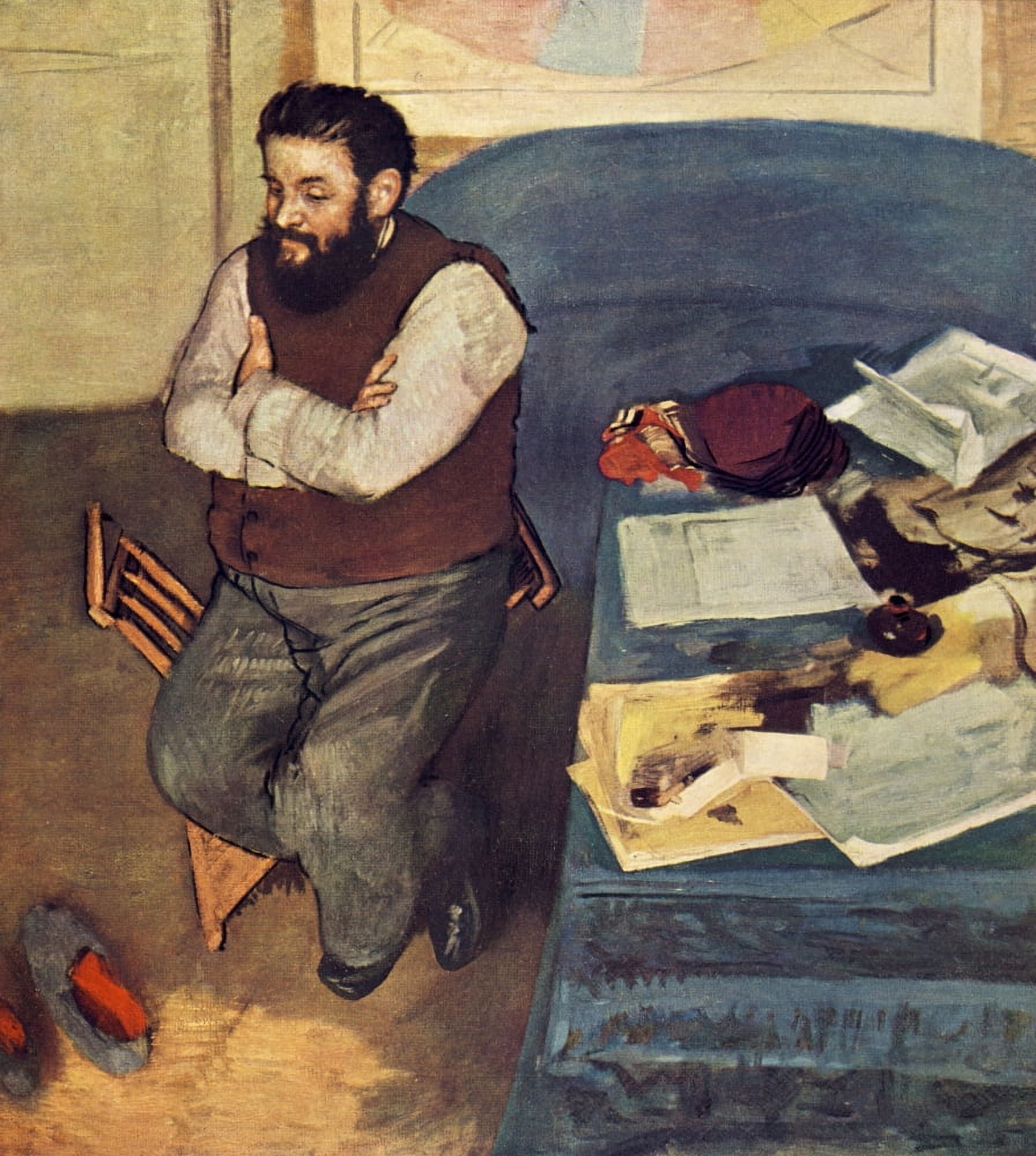 Diego Martelli Canvas Art - Edgar Degas (24 x 36)