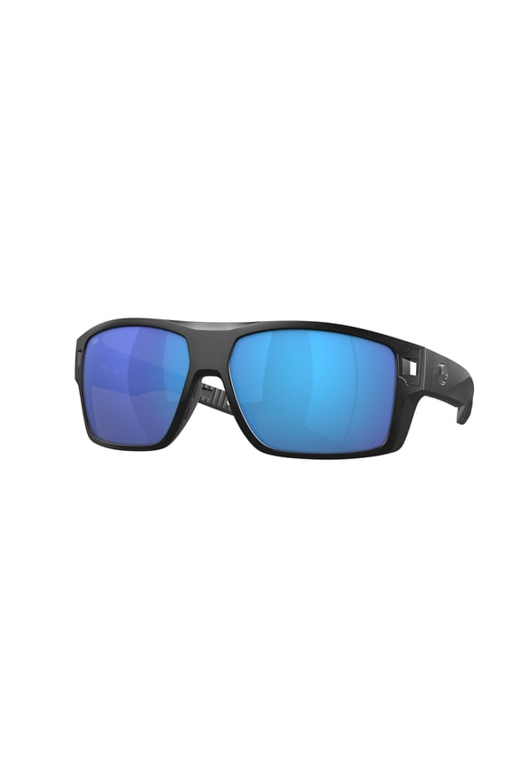 Diego Polarized Blue Mirror 580G Rectangular Sunglasses DGO 11 OBMGLP