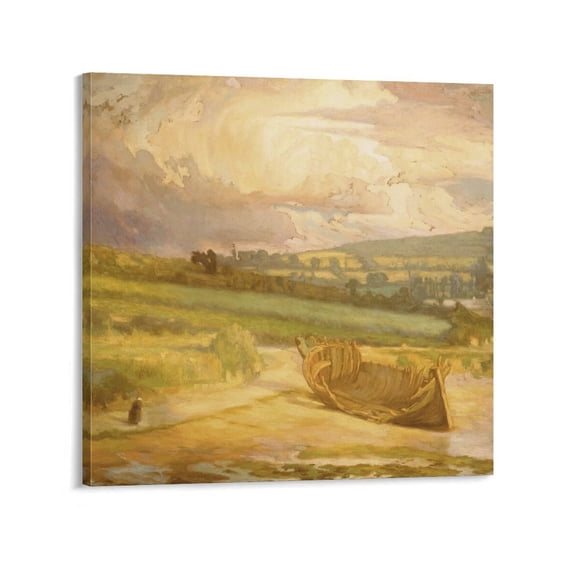 Diego Rivera《After The Storm (The Grounded Ship)》Poster Gifts Canvas Painting Poster Wall Art Decorative Picture Prints Modern Decor 28x28inch(70x70cm)