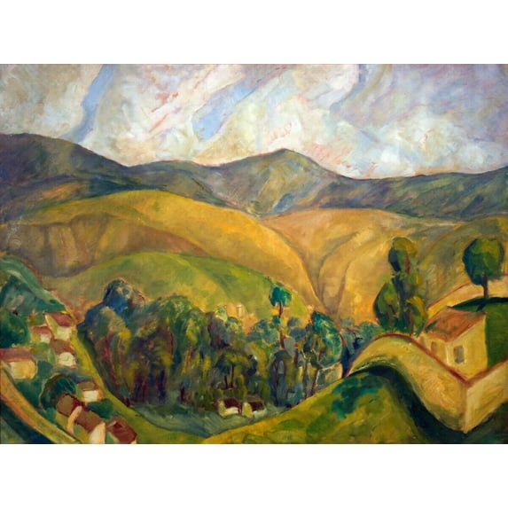 Diego Rivera - Landscape - Canvas OR Print Wall Art