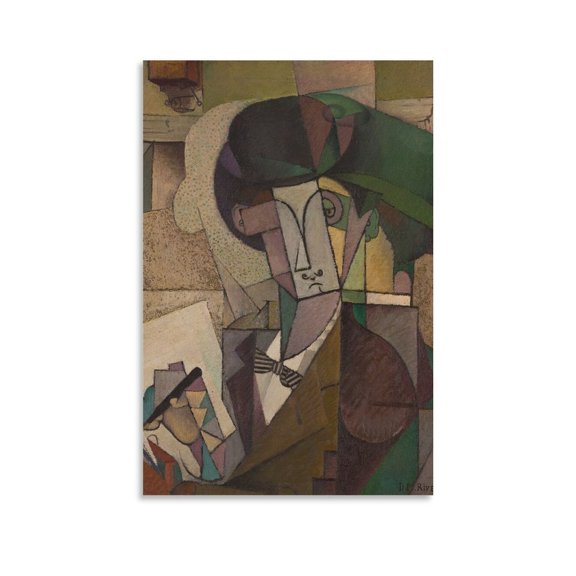 Diego Rivera《Young Man with A Fountain Pen》Wall Art Prints Poster Canvas Wall Art Poster Decorative Bedroom Modern Home Print Picture Artworks Posters 20x30inch(50x75cm)