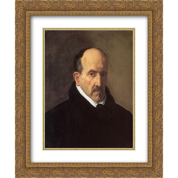 Diego Velazquez 2x Matted 20x24 Gold Ornate Framed Art Print 'The Poet Don Luis de Gongora y Argote'
