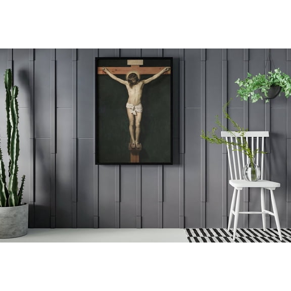Diego Velazquez Christ Crucified Wall Art Jesus Cross Print Religious Decor, Unframed Paper Poster 8x10in