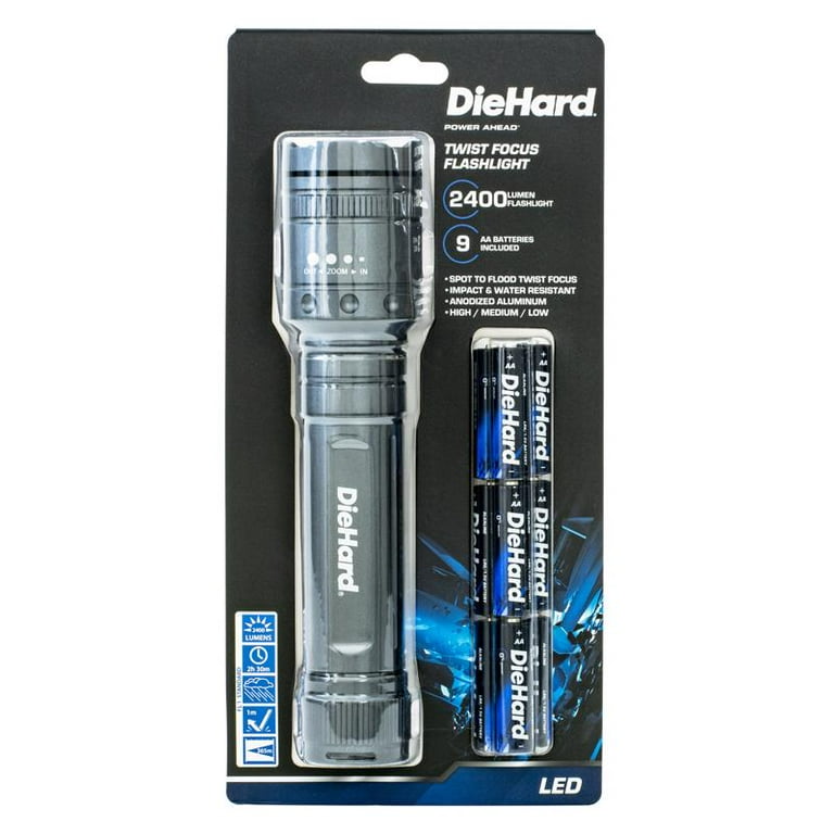 DieHard 41-6124 2,400-Lumen Twist Focus Flashlight - Walmart.com