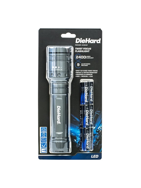 41-6124 2,400-Lumen Twist Focus Flashlight