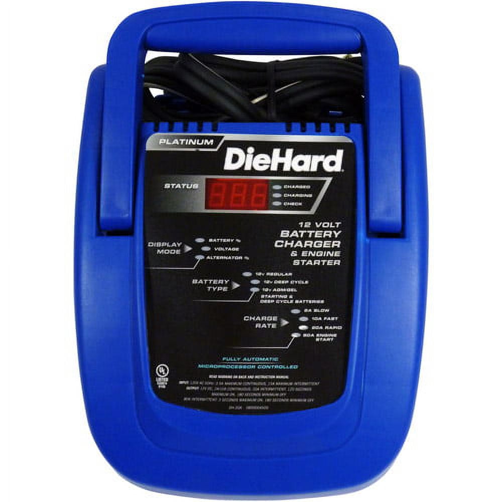 Diehard 80/20/10/2 Amp Fully Automatic Battery Charger with Emergency