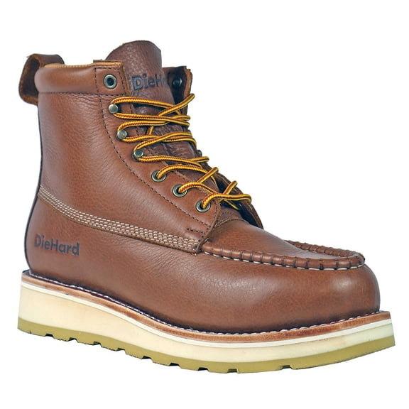 Die Hard Men's Malibu 6" Lace-Up Wedge Work Boot Composite Toe Rust Copper 9 EE US