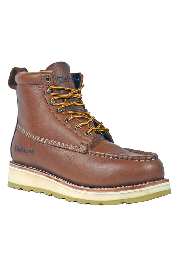 Die Hard Men's Malibu 6" Lace-Up Wedge Work Boot Composite Toe Rust Copper 9 EE US