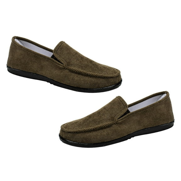 MLINS Dark Green Breathable Shoes for Men with Comfortable Cloth and Sole Design