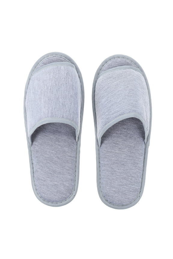 1 Set Folding Cotton Slippers Lightweight Slippers Hotel Indoor Slippers