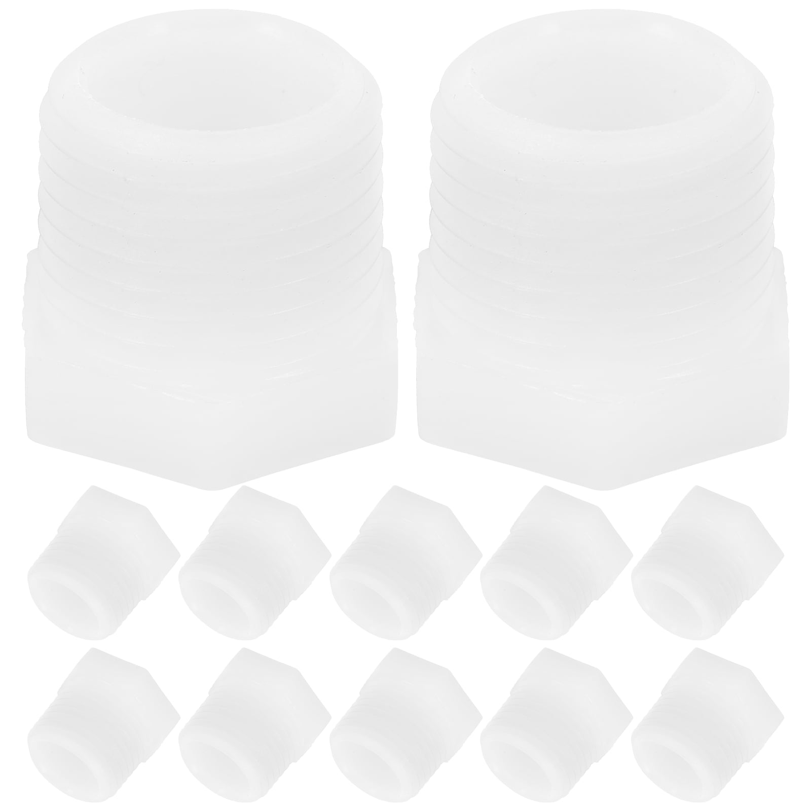 MLINS RV Water Heater Drain Plug with PVC Material for Camper White Color 12 Pieces Small Size Lightweight