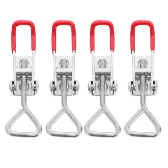 Diekin 4pcs Toggle Latch Heavy Duty Latch Clamp Hasp Toggle Latch Adjustable Pull Latch