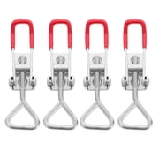 Diekin 4pcs Toggle Latch Heavy Duty Latch Clamp Hasp Toggle Latch Adjustable Pull Latch