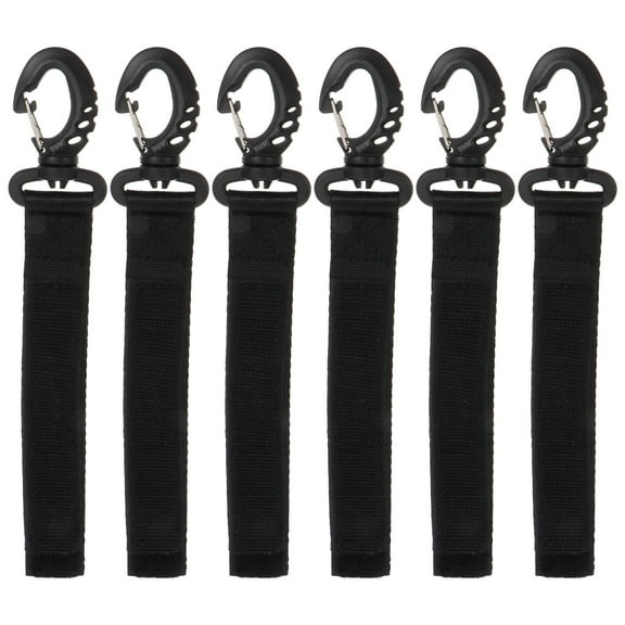 Diekin 6Pcs Kayak Paddle Rope Hooks Tied Strap Safety Rope Kayaking Accessories