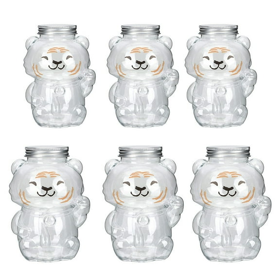 HEALEEP Portable Boys And Girls Juice Bottles Lightweight Plastic Bottles For Drinks Milk Tea