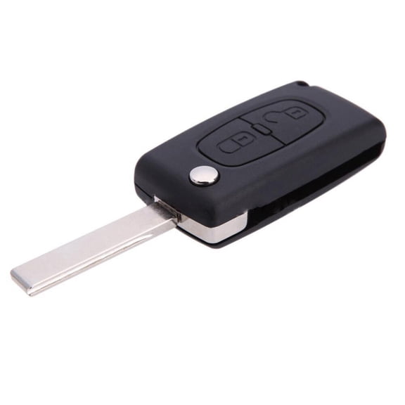 Diekin Car Key Replacement 2 Buttons Remote Entry Folding Key Shell Fob Case Cover for 207 307