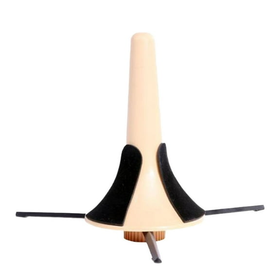 Diekin Portable Foldable Trumpet Tripod Holder Stand Leg Instrument Accessories Musical Instrument Accessory (Yellow)