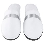 HEALEEP White Winter Home Slippers Made of Coral Fleece with AntiSkid Sole Comfortable Indoor Use