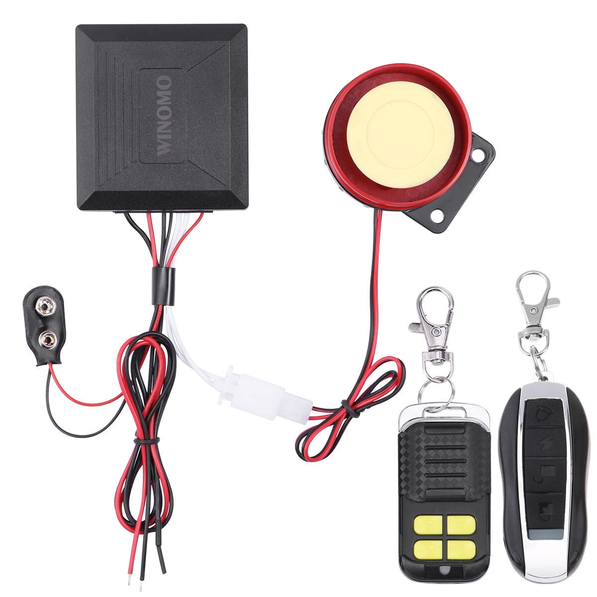 Diekin WINOMO 12v Universal Motorcycle Motorbike Scooter Anti Theft Security Alarm System with Double