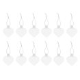 thumbnail image 1 of Dienrx 12 Pack Heart Shaped Christmas Ornaments, Shatterproof Plastic Holiday Ball Decorations for Tree, Valentine's Day Party, Home Garland and Festive Decor, 1 of 4