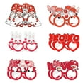 thumbnail image 1 of Dienrx 12 Pack Valentine's Day Paper Glasses, Assorted Party Photo Booth Props, Themed Party Supplies for Celebrations, Festive Event Decorations and Fun, 1 of 8