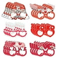 thumbnail image 1 of Dienrx 24 Pack Valentine's Day Paper Glasses, Assorted Party Photo Booth Props, Themed Party Supplies for Celebrations, Festive Event Decorations and Fun, 1 of 8