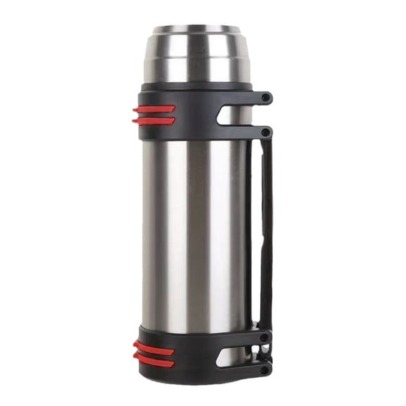Dienrx 2L Large Capacity Thermos Flask, Vacuum Flask for Hot Drinks Handle 2.0 Liter Large Capacity Vacuum Flask Portable Kettle Suitable for Outdoor Travel