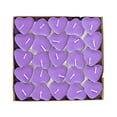 thumbnail image 1 of Dienrx 50-Pack Purple Heart Shaped Unscented Tea Light Candles, Small Votive Candles for Wedding - Valentine's Day, Anniversary, Romantic Dinner, Party Decorations, 1 of 9
