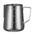 thumbnail image 1 of Dienrx 600Ml Justainless Steel Milk Frothing Pitcher - Cappuccino Jug | 350Ml/600Ml/900Ml Sizes, for Coffee Lattes, Home Baristas, Cafes, Coffee Enthusiasts, 1 of 9