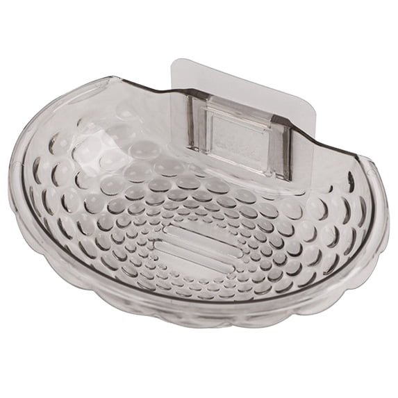 Dienrx Acrylic Soap Dish With Draining Rack, Transparent Waterproof Holder, Non-Slip Bathroom Accessory, Kitchen Countertop Tray