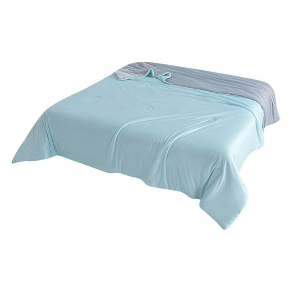 Dienrx Anti Bacterial Cooling Comforter, Lightweight Summer Blanket for Night Sweats - Light Blue 200*230Cm, an Antibacterial Air Conditioner