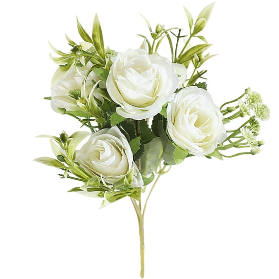 Dienrx Artificial Flowers for Cemetery Memorial, Plastic Bouquet for Outdoor, Hanging Window Box Decor, Home Table Centerpiece Filler