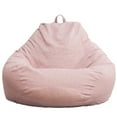 thumbnail image 1 of Dienrx Bean Bag Chair Memory Foam Bean Bag Chairs for Teens with Filling Round Bean Bag Chair for Living Room Bedroom College Dorm Reading Chair Pink, 1*Sofa Cover, 1 of 7