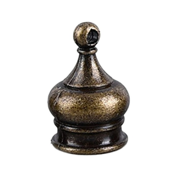 Dienrx Chandelier Lampshade Hand-Tightening Nut, Lamp Finial for Lamp Lampshade Finials Lamp Finial Cap Knob Lamp Decoration Screw Caps Replacement for Floor Table Lamp Harps Bronze