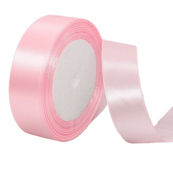 Dienrx Clearance Colorful Satin Ribbon, 1*Ribbon, Solid Satin Ribbon 25 Yards Roll for Wedding Sewing Projects Gift Wrapping Invitation Embellishments and Crafting Projects Etc
