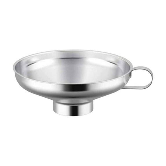Dienrx Clearance Funnel, 1*Funnel, Stainless Canning Funnel Lightweight Wide Mouth Jar Funnel with Handle Suitable for Wide Mouth and Conventional Jar Food Grade Jam Kitchen Tools