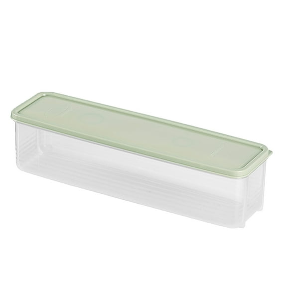 Dienrx Clearance Rectangular Food Storage Box, Durable Strip Pasta Storage Containers Rectangular Pasta Containers Airtight Spaghetti Container Storage with Lids Pasta Canister Set