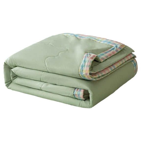 Dienrx Cotton Summer Comforter - Lightweight Breathable Quilt | All-Season Cover for Bed, Adult Hot Sleepers, Night Sweats Relief