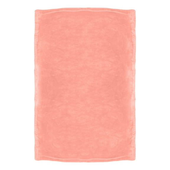 Dienrx Flat-Weave Flannel Blanket 75*120Cm - Thick Soft Cotton Microfiber Blanket for Sofa, Bed, Camping, Travel | Anti-Fading & Shedding-Resistant Cover, All-Season Use - Plain Coral Pink