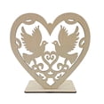 thumbnail image 1 of Dienrx Heart Shaped Wooden Valentine's Day Decoration, Rustic Party Supplies & Table Centerpiece for Wedding Anniversary Home Decor, 1 of 6