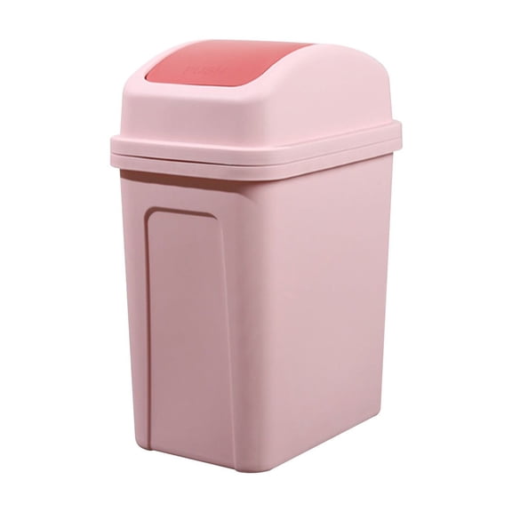 Dienrx Household Garbage Bin, Bathroom Covered Garbage Bin, Large Capacity Plastic With Lid, Suitable For Bedrooms, Offices, Kitchens, And Bathrooms